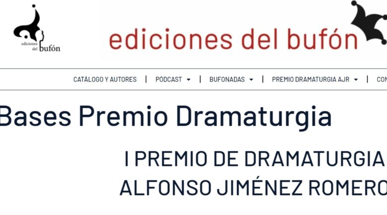 Premio. Dramaturgia Ediciones del Bufón artezblai